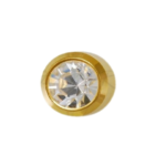 Cercei Studex Crystal- Gold - April - Mini