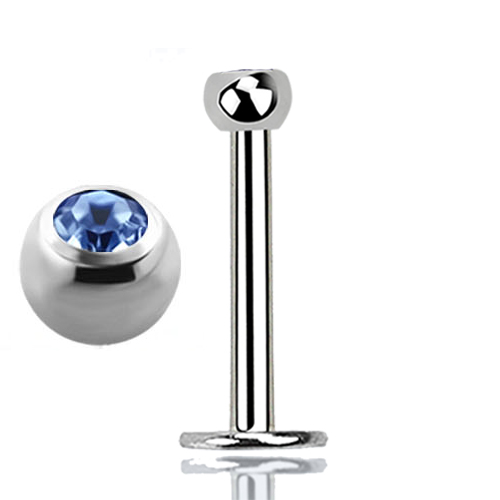 Jewelled Labret Blue 8
