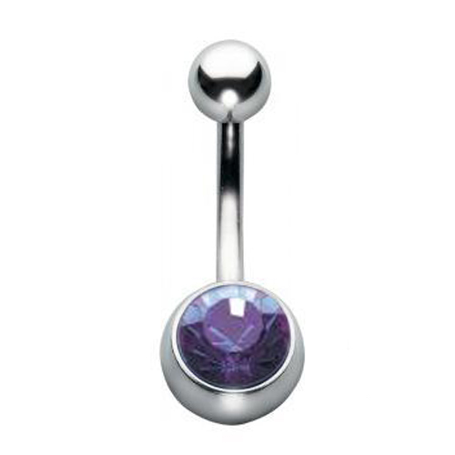 Single Jewel Banana - Amethyst