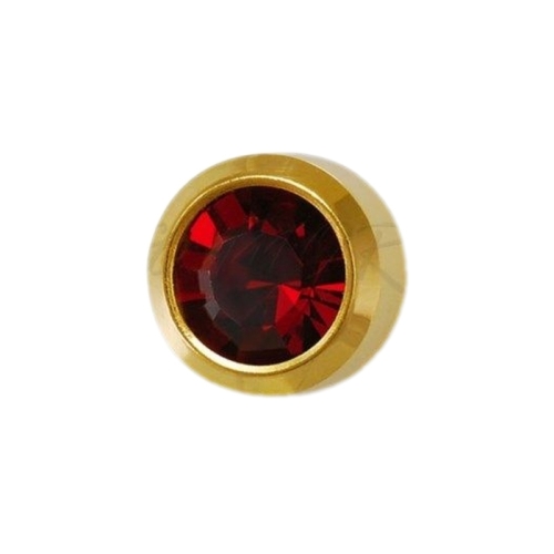 Cercei Studex Dark Red - January - Gold Mini