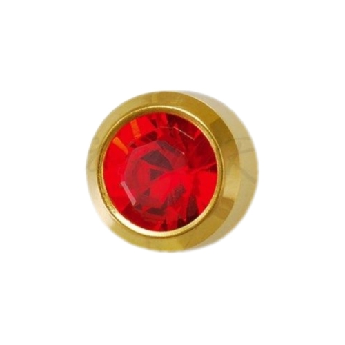 Cercei Studex Ruby - July - Gold Mini