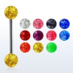 Barbell II - Crystal - Glitter