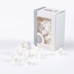 Capace din silicon - 12mm - white - 60buc