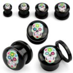 Flash acrilic - sugar skull - 8mm