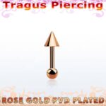 Tragus Rose Gold - 6mm