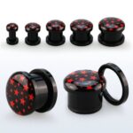 Flash acrilic - red star - 10mm