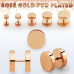 Fake flash - rose gold - 8mm