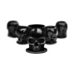 Capace craniu 12mm - Black - 50buc