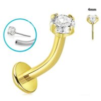 Floating Belly Titaniu Crystal - Gold