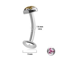 Floating Belly Titaniu Crystal-Rose