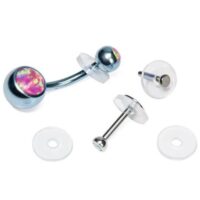 Discuri din silicon pt piercing - 10buc